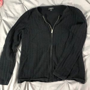 Anne Taylor Zip up sweater